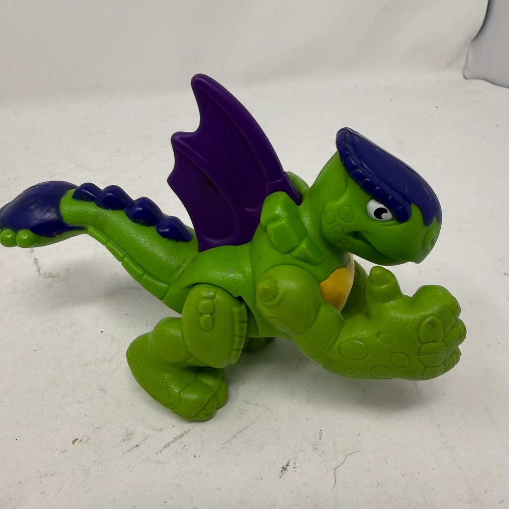 Mattel Imaginext Green Dragon P6234 Purple Wings Action Figure 2008 Toy